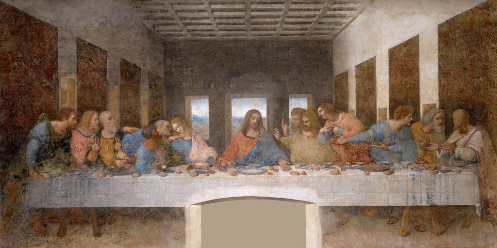 Painting of Jesus and his disciples at the Last Supper